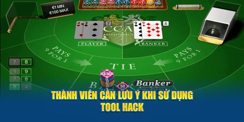 Thành viên cần lưu ý khi sử dụng ứng dụng baccarat